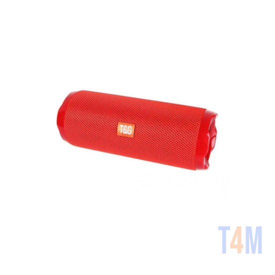 COLUNA DE SOM PORTÁTIL T&G TG-191 AUX/USB/CARTÃO DE MEMORIA VERMELHO